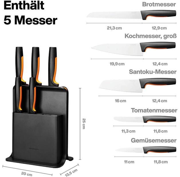 Набор ножей Fiskars Functional Form, 5 предметов (1057554)