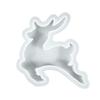 Christmas Reindeer Sleigh Mold Silicone Mold for Candle Holders Soap Plaster Crafts Flexible Non-Stick DIY Baking Mold for Holiday Decor