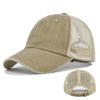 WoZhen Fashionable Climbing Plain Canvas Hat Custom Logo Mesh Trucker Cap for Outdoor Casual Travel Scenes