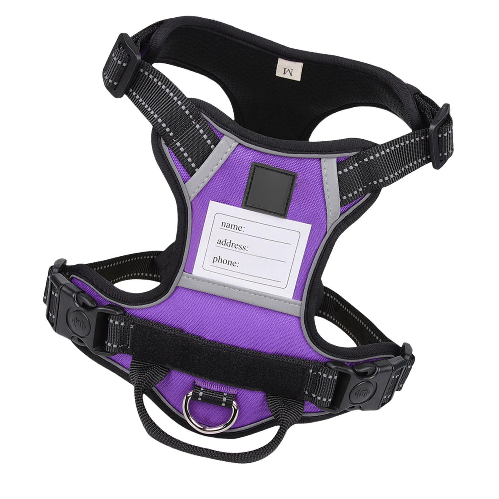 Регулируемый тренировочный жилет-шлейка для собак, ремень с табличкой для имени, удобный жилет-шлейка для собак средних размеров, жилет с табличкой для имени