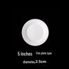 Chuwanya Round White Ceramic Dinner & Dessert Plates