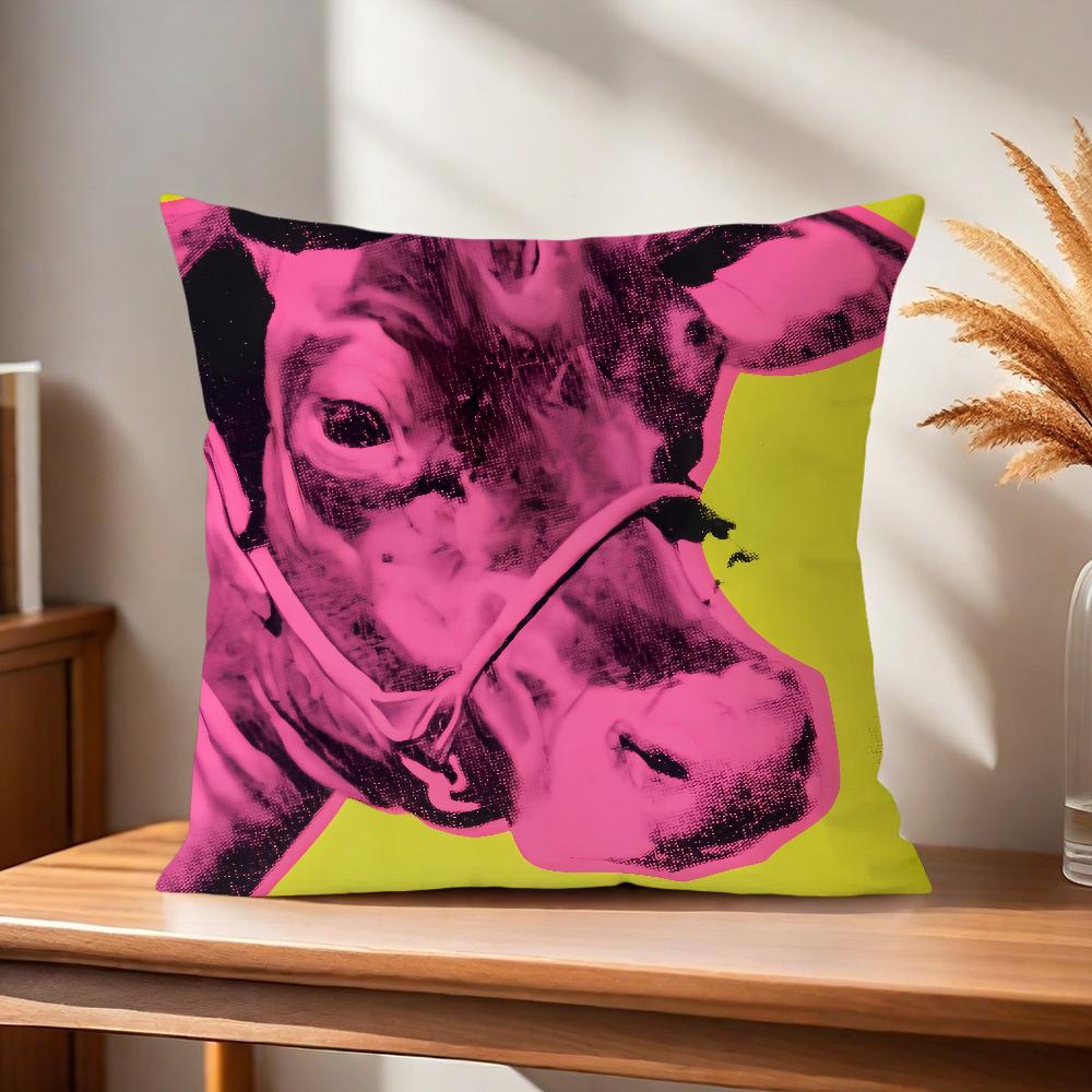 Komfortabelt mykt Blomster Warhol Putetrekk A-Andy for Sofa Stue Hjemmekontor Dekor og Beskyttende Pop-trekk