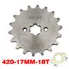 420# 17mm 10 11 12 13 14 15 16 17 18 19 20 T Front Engine Sprocket For Honda Lifan ZongShen YCF ATV Quad Dirt Pit bike Buggy