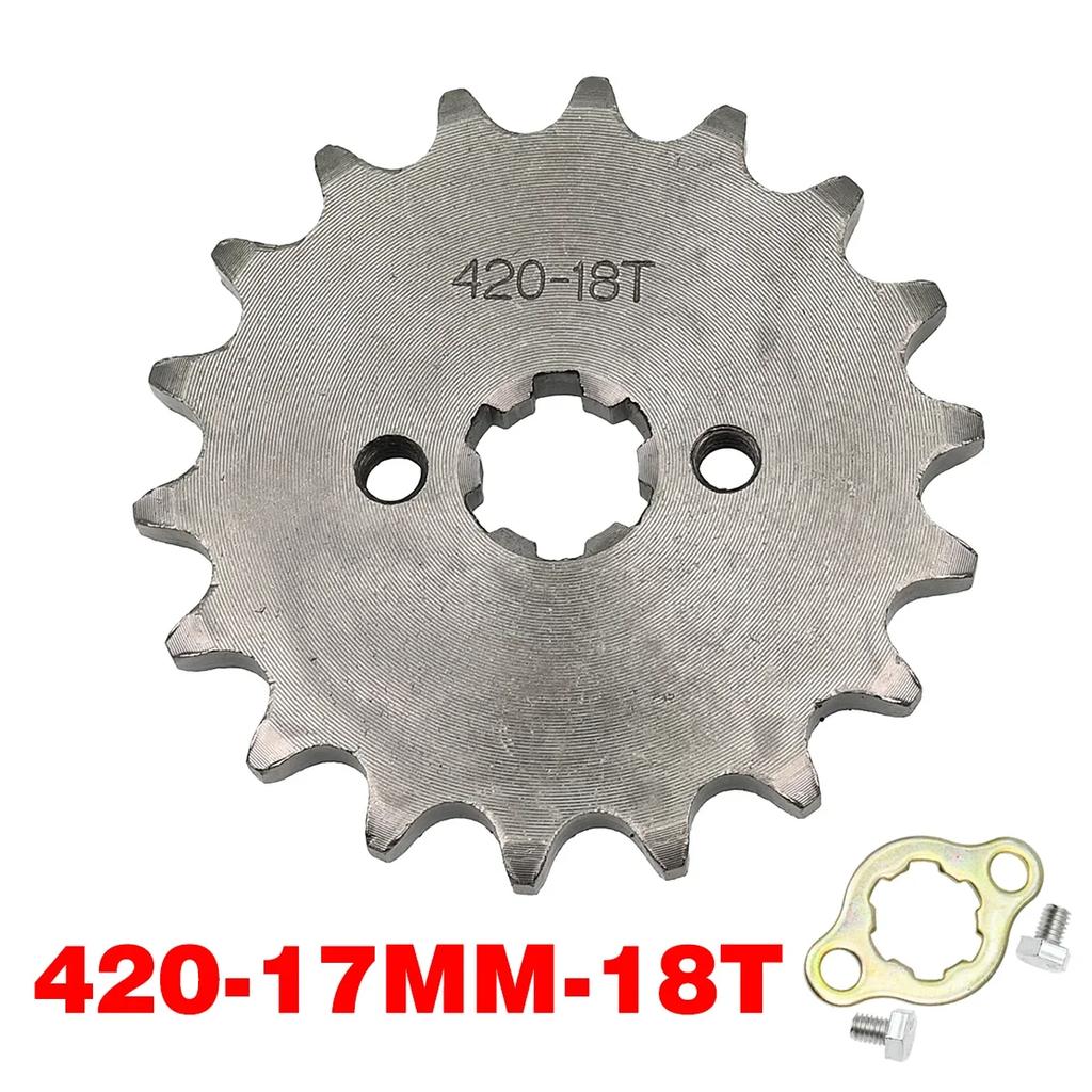 420# 17mm 10 11 12 13 14 15 16 17 18 19 20 T Front Engine Sprocket For Honda Lifan ZongShen YCF ATV Quad Dirt Pit bike Buggy