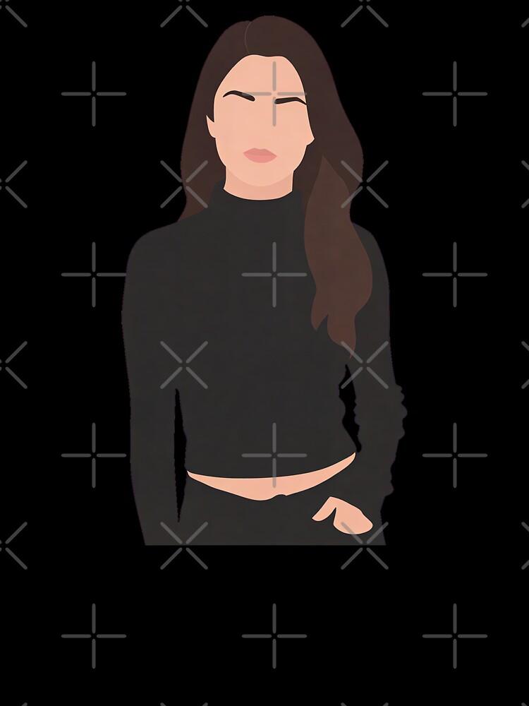 Selena Gomez Lineless Illustration Oversized T-Shirt