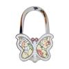 Fashion Foldable Butterfly Purse Hook Floral Pattern Portable Purse Holder Alloy Creative Handbag Hook for Table