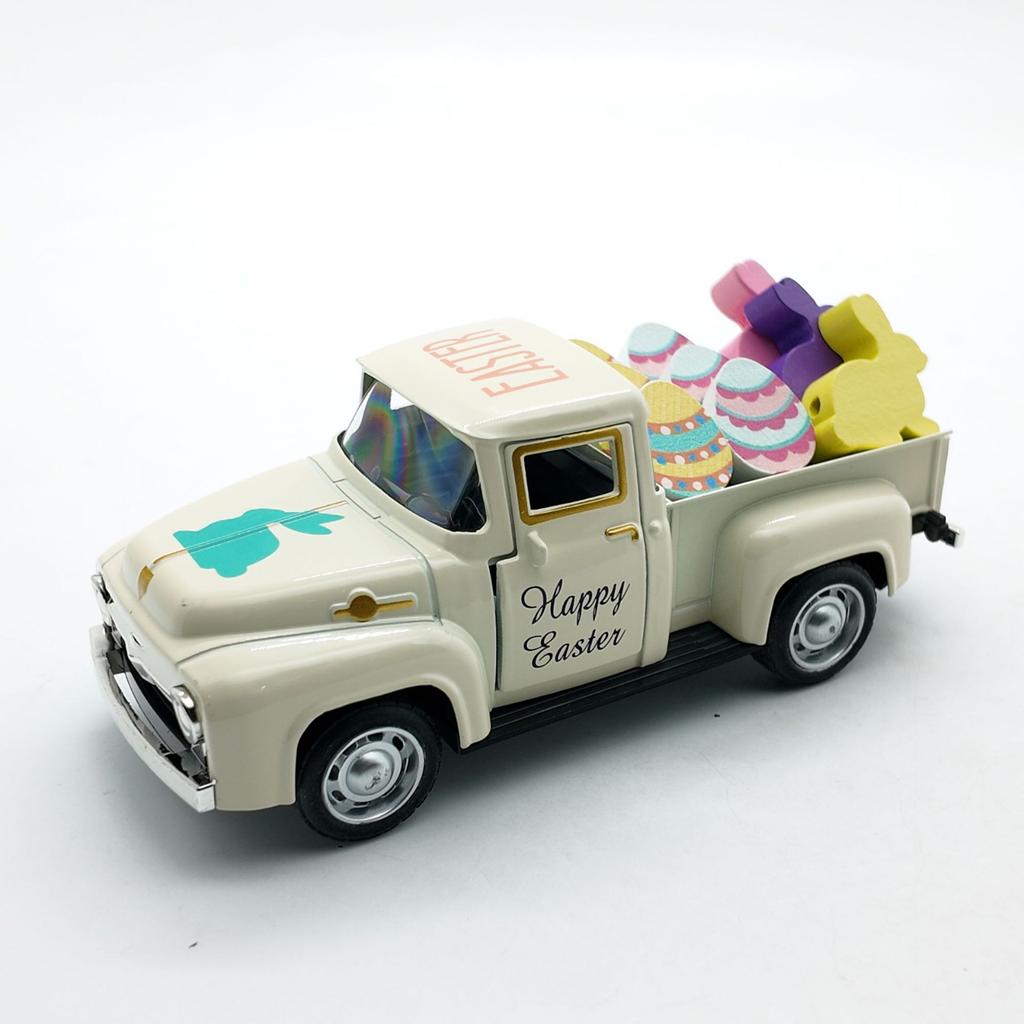 Easter Decorations For Children, Including A Bunny Car Die- Model.