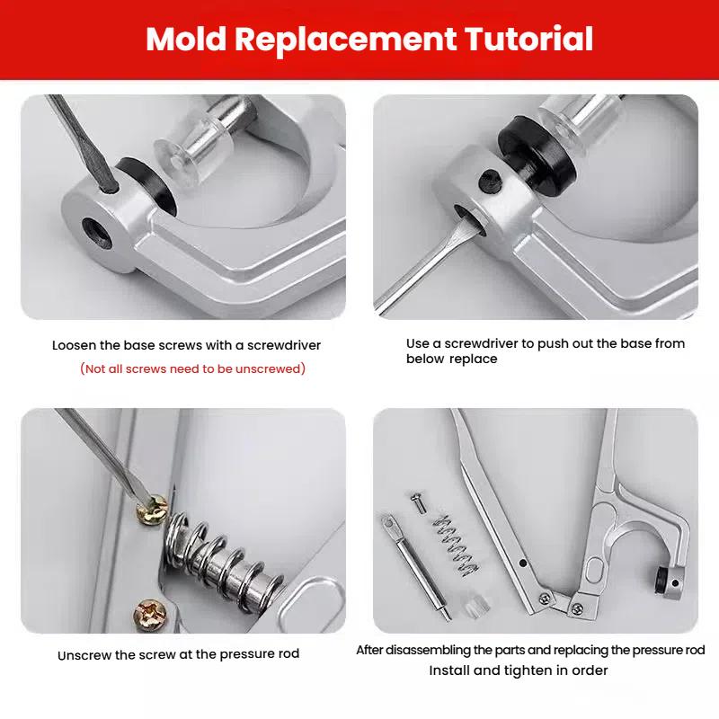 Metal Snap Button with Plier Tool Sewing Button Thickened Snap Fastener Sewing Tool Kit Diy Craft Installing Sewing Clothes