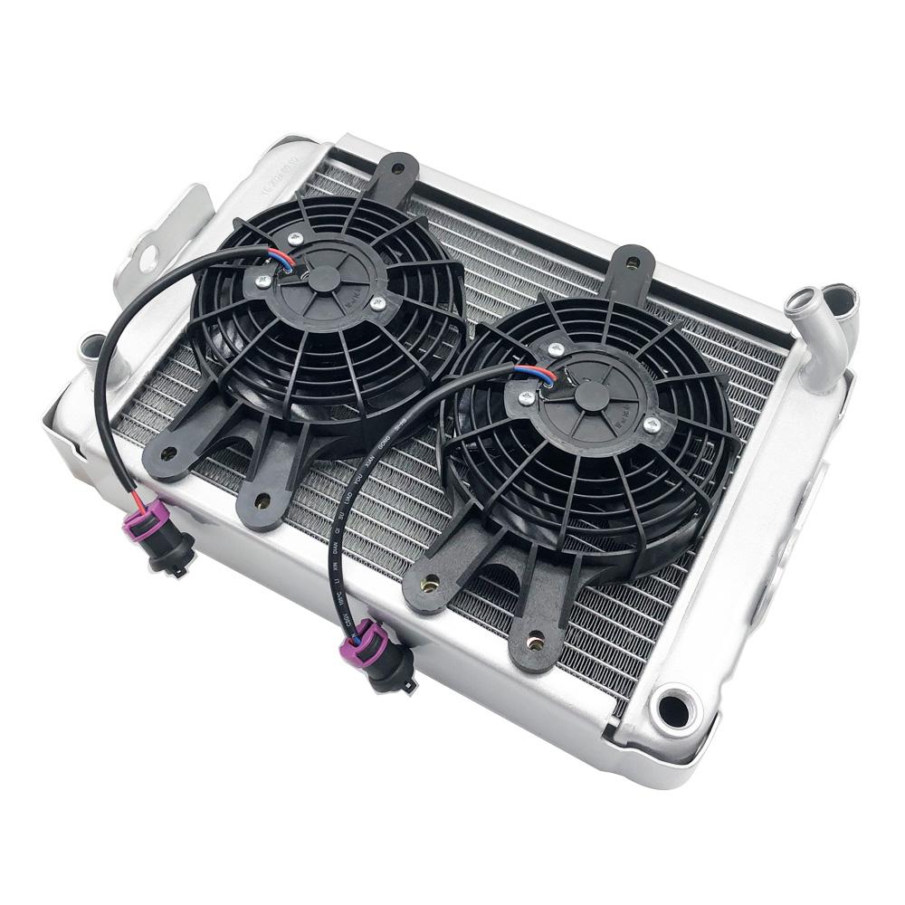 Cooling Radiator With Fans Assy For Linhai 260cc 300cc LH260 LH300 ATV Quad Waterproof Fans