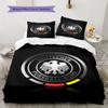 German Football Association Pattern Bedding Home Decoration Birthday Gift ( 1 duvet cover + 2 pillowcase, without core),fan merchandise.