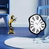 Distorted Wall Clock Sculpture Luxury Horse Figurine Collection for Bedroom Fireplace Living Room