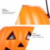2 Pcs Children'S Pumpkin Pail Halloween Bucket Kettle Portable Candy Lantern Holder Trick Treat Orange Candy Buckets