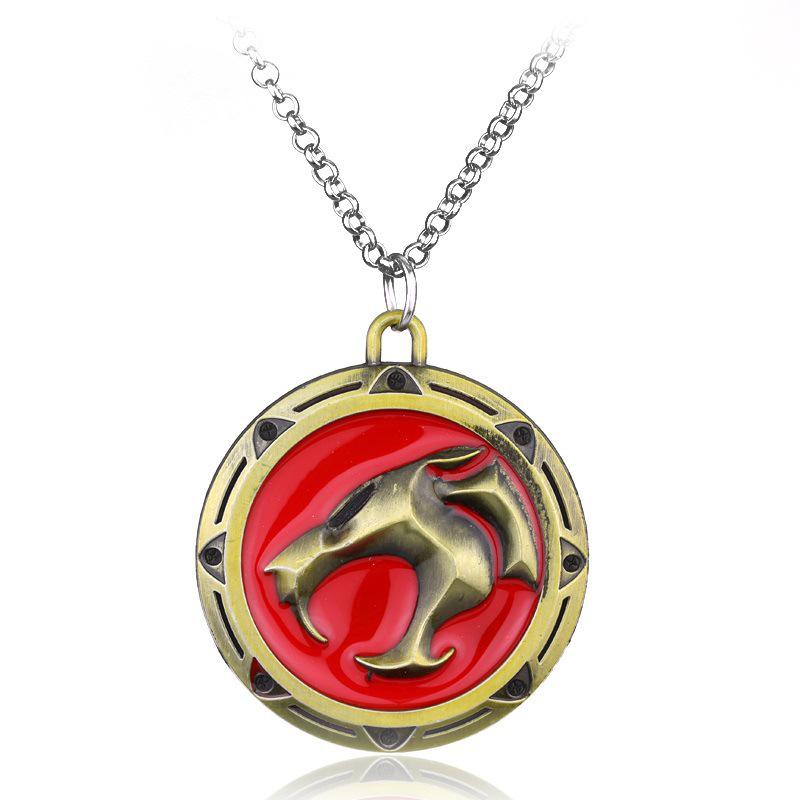 Thunder Cat Warrior Alloy Keychain with Logo and Enamel Finish