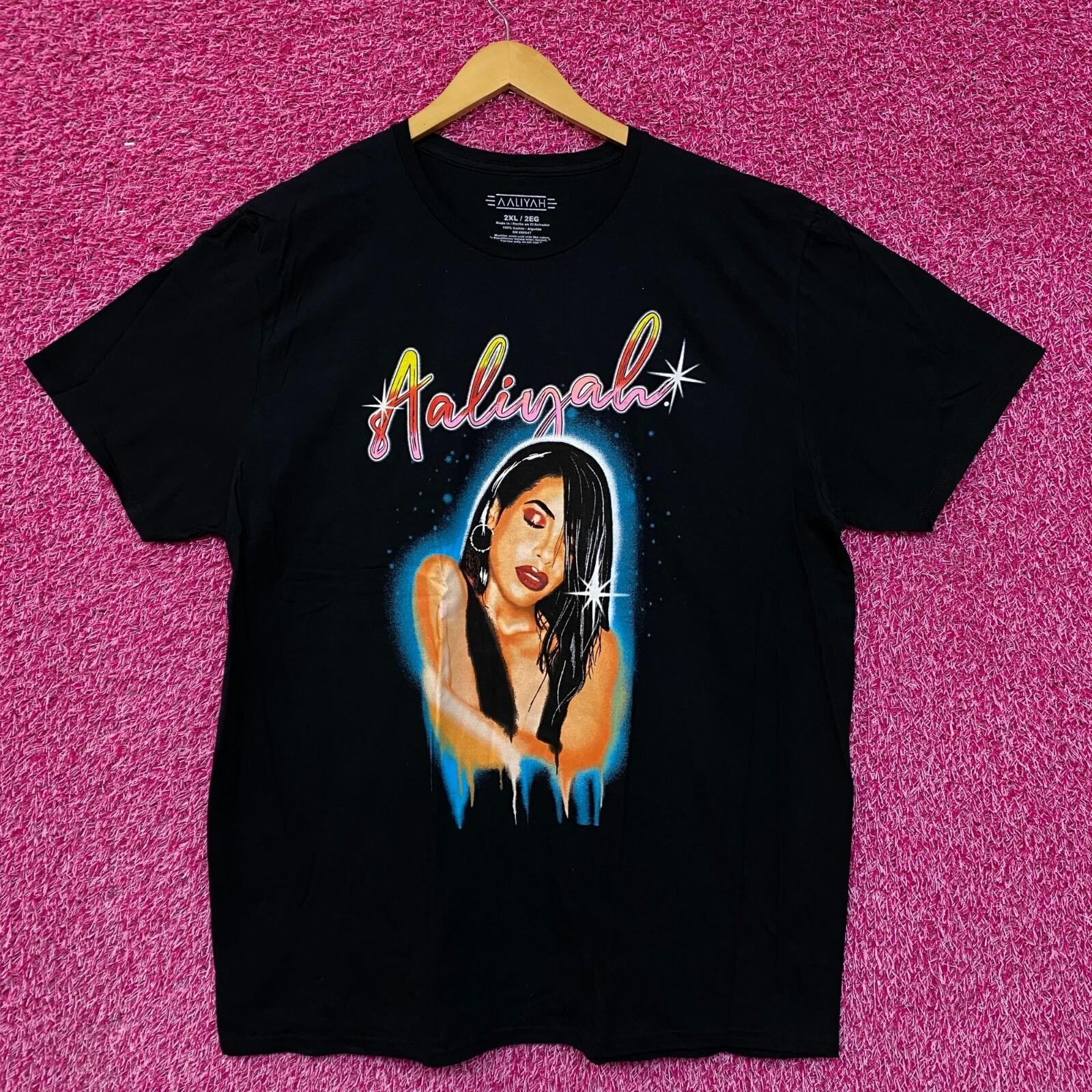 Aaliyah Airbrush Queen of Urban Pop Self-titled Album Tee 2X XXXL