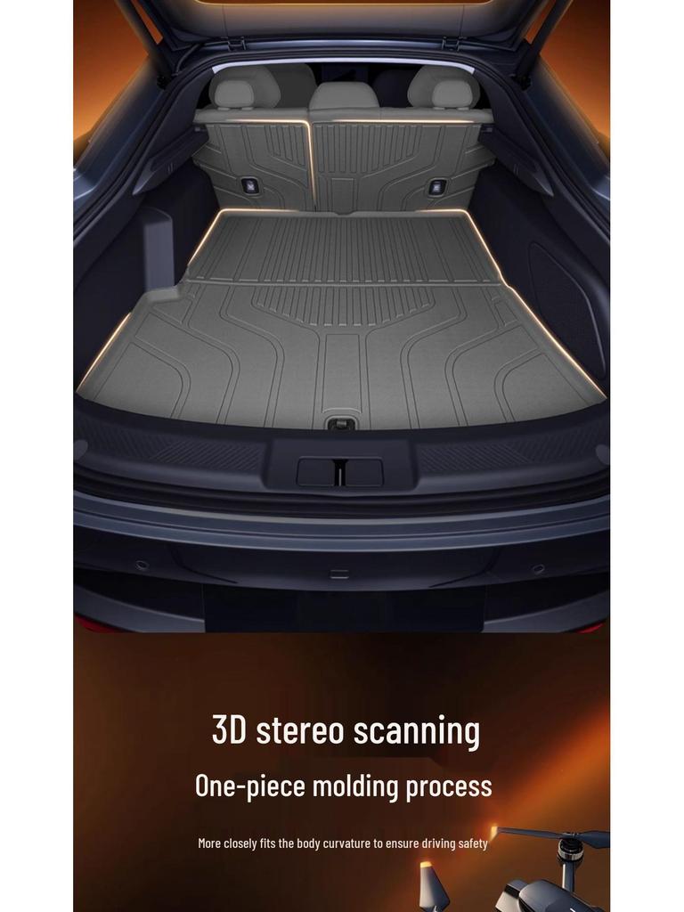 XPeng MONA M03 TPE Trunk Mat Car Interior Tail Box Accessory Foot Mats