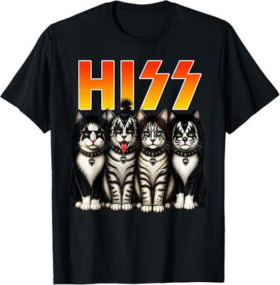 Zischen Katze Kätzchen Liebhaber Rock Rockin Geburtstag Männer Frauen Geschenke T-Shirt