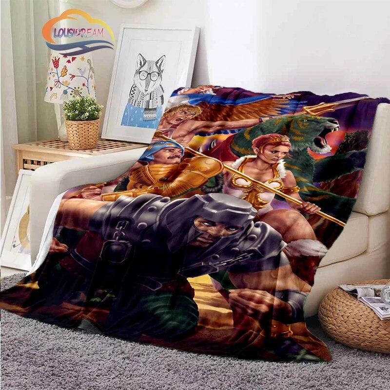 Fashion Cartoon Masters of the Universe Blanket3D Print He-Man Rectangle Blanket Flannel Blanket Wearable Blanket Sofa  Blanket