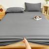 3PCS/1 Set Bedding Set 1 Sheet+2 Pillowcase Mattress Cover Protector Adjustable Bed Fitted Sheet Cover With Elastic Band
