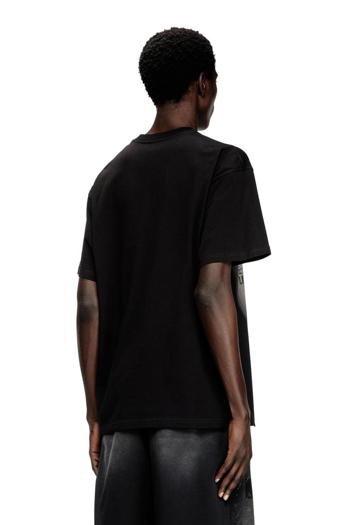 Diesel Men's T-BOXT-R15 A166190AGRI T-Shirt, Size L, Black, 9XX