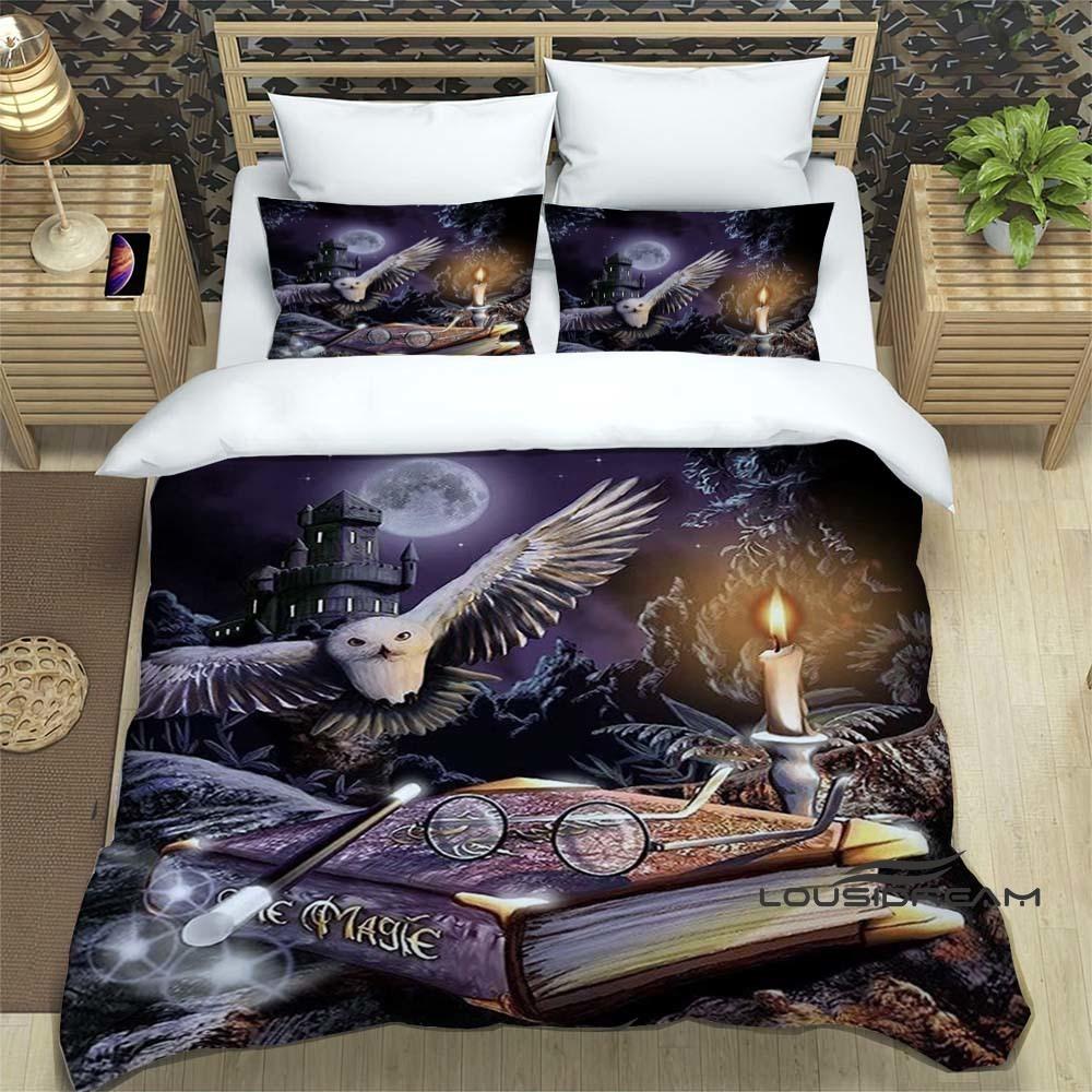Cute Cartoon Owl Bedding Set (Duvet Cover & Pillowcases) — Perfect for Boys' and Girls' BedroomsCustomizable