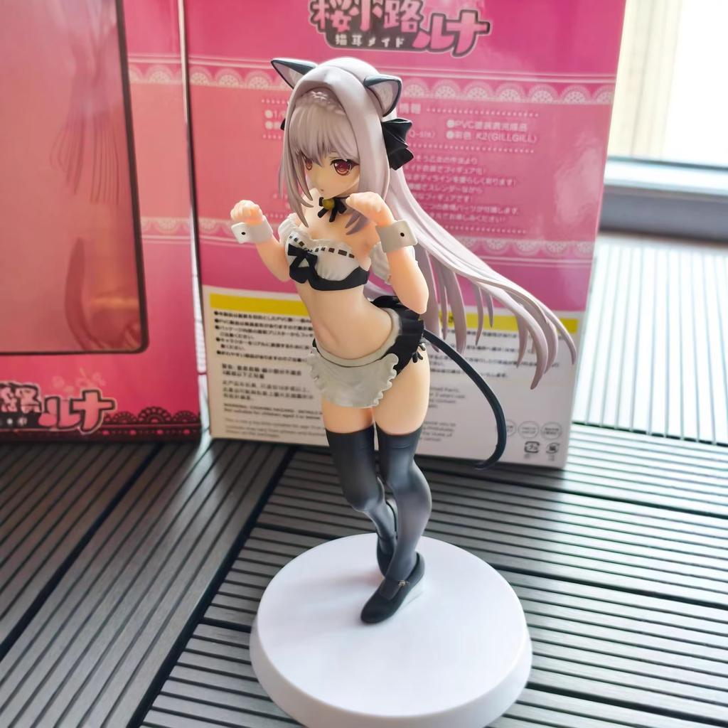 The Etiquette Of The Girl In The Near Moon, Sakura Xiaolu Luna, The Cat-Eared Maid, The Second-Dimensional Beautiful Girl 1/6 Box Figure