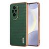Luxury Crocodile Pattern Electroplating Design Leather Phone Case For Honor 200 Pro Back Cover For Honnor 100 90 Pro X50 Lite