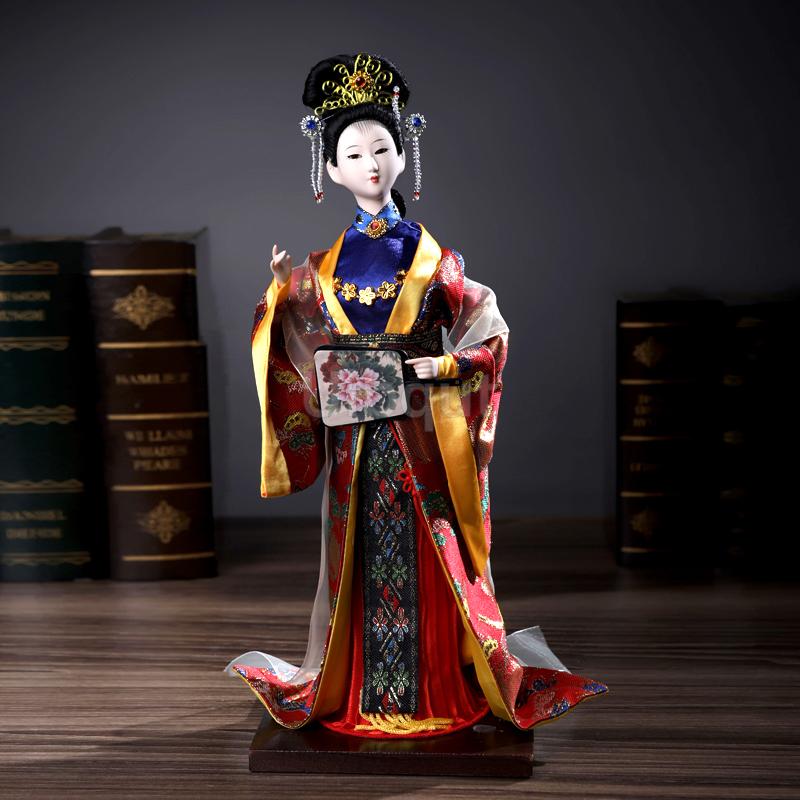 Bonecas Estilo Antigo Boneca Chinesa Criativa da Dinastia Qing Doze Artesanatos de Cabelo Dourado de Sonho na Mansão Vermelha Melhor Presente