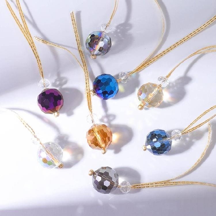 22mm Electroplated Fantasy Ball Bead Pendant Crystal Sun Catcher Diy Christmas Tree Hanging Pendant Ornaments