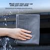BIAZE Car Wash Towel, Specialized Car Cleaning Cloth, Vehicle Towel, Suede Absorbent Non-Scratch Wiping Cloth, 30*40 Cm, Two-Pack