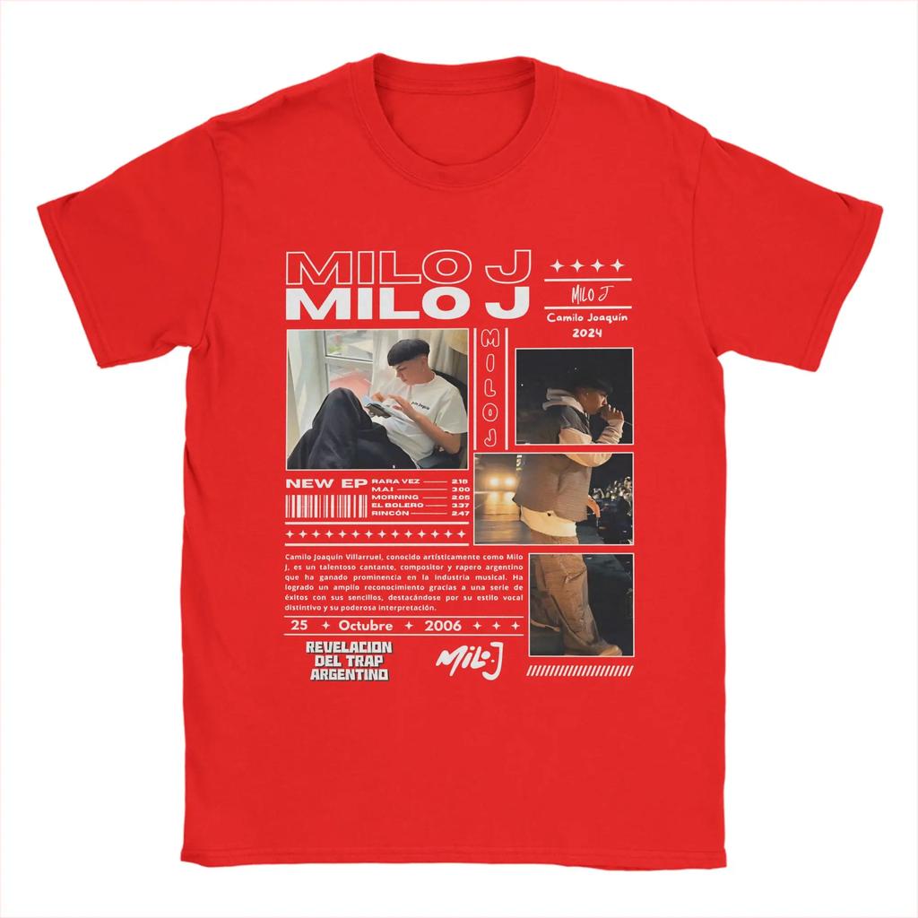 Casual Tshirt Beach Rapper Milo J Fashion Tshirts Pure Cotton Tshirt For Couple Aesthetic Plus Size 6xl Short Sleeve Tees