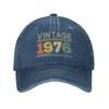 Cappellino da Baseball in Cotone Personalizzato Vintage Edizione Limitata 1976 Compleanno Unisex Regolabile Cappello da Papà Sportivo