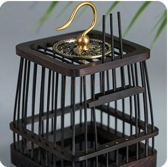 Cicada Cricket Insect Feeding Box Grasshopper Live Insect Cage Handmade Red Sandalwood Package Grasshopper