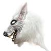 Halloween Horror Savage Wolf Head Mask Masquerade Fluffy Headgear Decoration