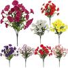Fake Plants Artificial Pansy Flowers DIY Floral Fall Decor Simulated Violet Bouquet Realistic Soft Artificial Flowers