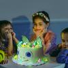 28Pcs Mini Luminous Dinosaurs Glow In The Dark Dino Toys   Boys And Girls  Cake Decorations   Birthday Gift Collectible Model