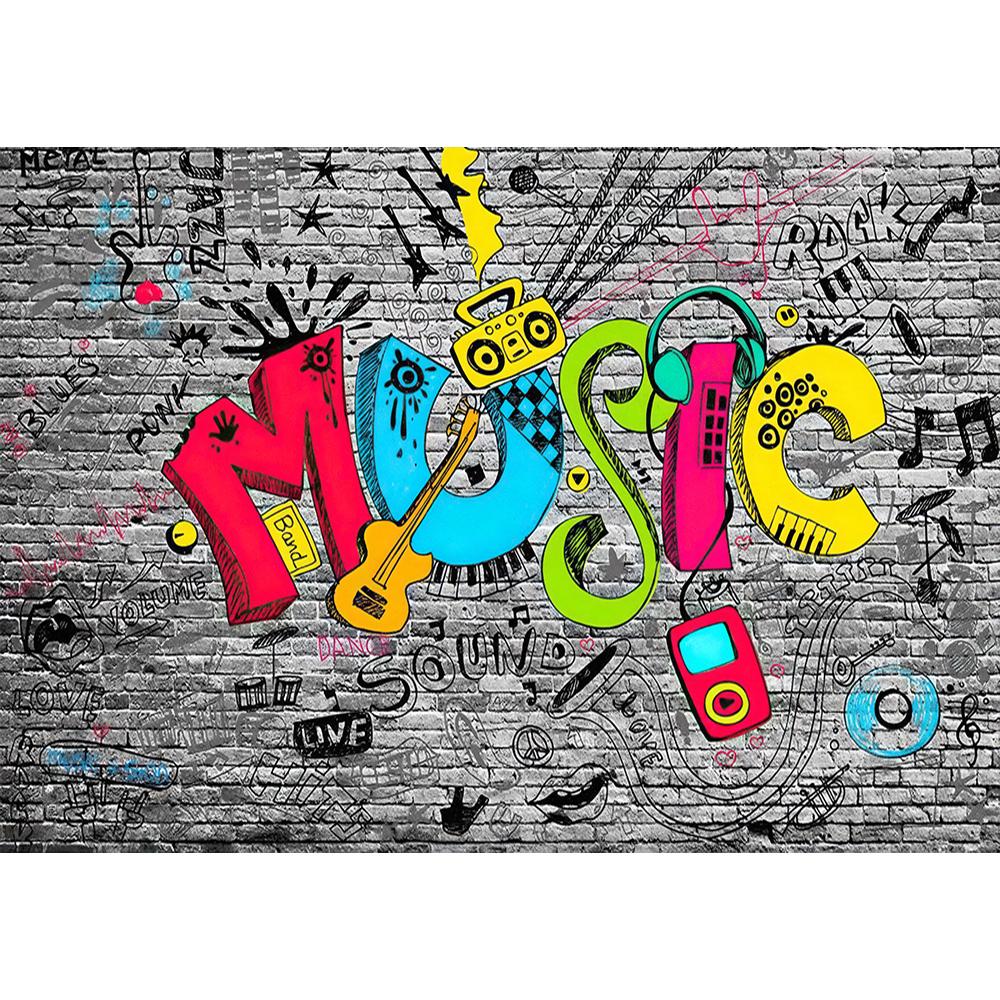 Graffiti Wallpaper Music Graffiti Photo Wall Mural Kids Bedroom Wall Mural Home Decor