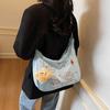 Cartoon Simple Large-capacity Bag, High-end Women's Bag, Fashionable and Cute Messenger Bag, Commuter Versatile Dumpling Bag