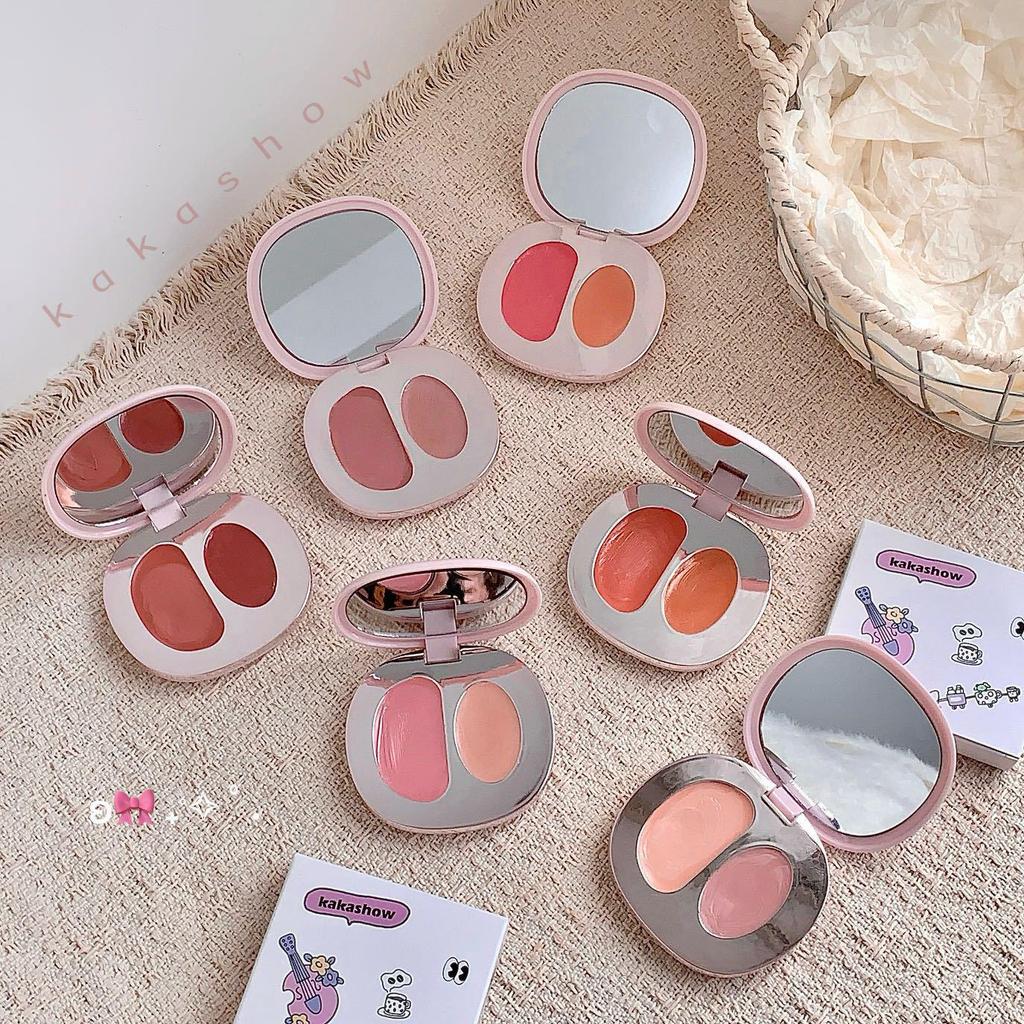 Kakashow Dewy Tipsy Blush Cream: Enhances Face, Brightens Complexion, Natural Contouring, Korean Style.