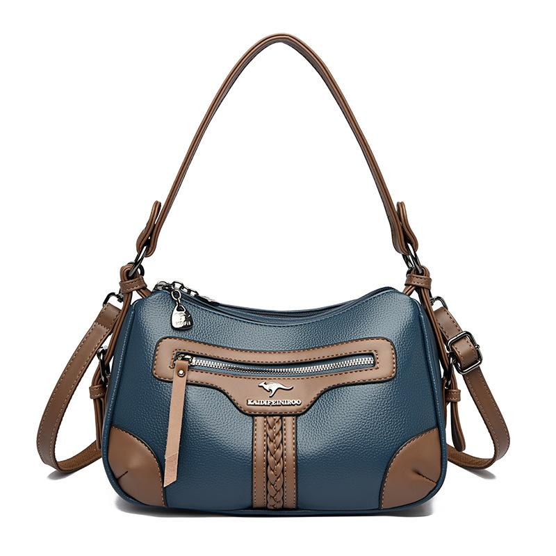 Underarm Trendy Bag, Large-capacity Color-blocking Crossbody Bag, Fashionable and Trendy Single-shoulder Women's Bag