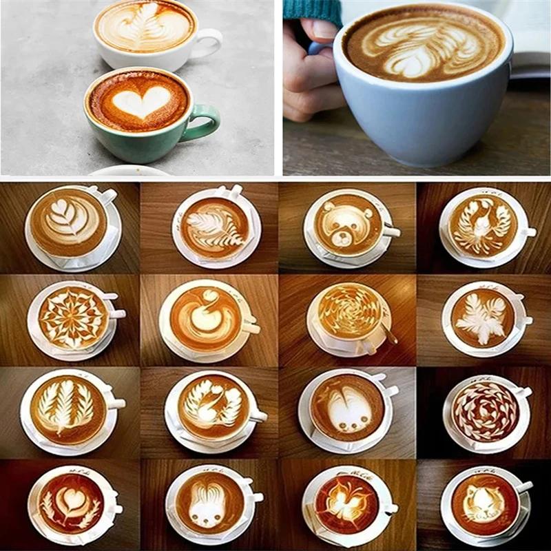 Stainless Steel Coffee Decorating Art Pen Wooden Handle Latte Pull Flower Needle Barista Tool Coffee Accessories Modeling Tool