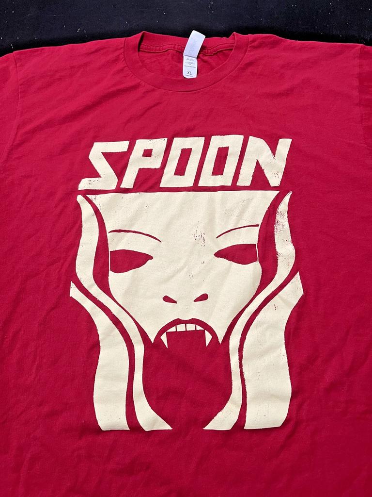 SPOON Band T-Shirt, Red, Size: XL Unisex T-Shirt