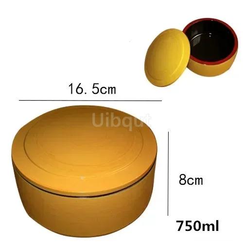 Japanese Sushi Bucket Sashimi Seafood Dish Cuisine Fruit Food Tray Salmon Ice Plate Round Box with Lid Lunch Box Dim Sum Box