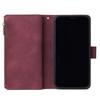Leather Zipper Wallet Phone Case with Bracket for iPhone 12/XS
