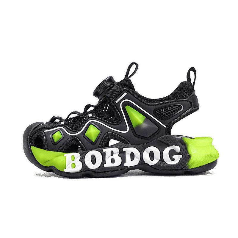 Babu Bean Boys Baotou Sandals Summer Hollow Mesh Medium Older Boys Soft Sole Non-slip Children's Beach Shoes