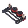 Double Wheel Bearing Stock Roller with Sliding Blocks Table Saw Feeding Guide Roller for Woodworking