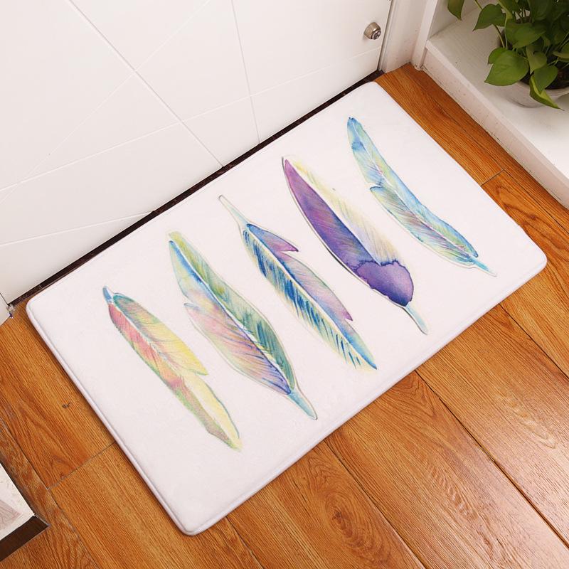 Sklisikker supermykt teppe farge fjærtrykk soverom inngangsdørmatte balkong stue velkomstmatte