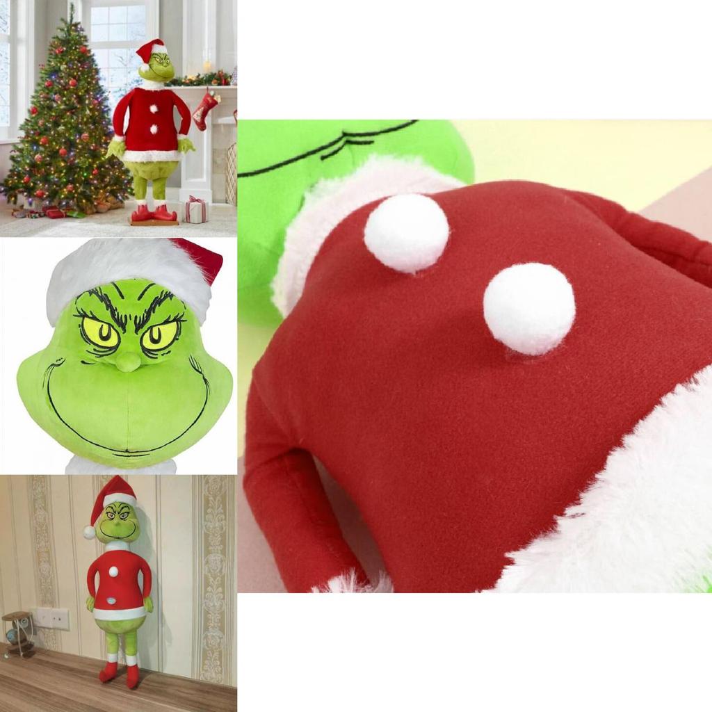 Grinch Plush Toy Christmas Decor Soft Filled Animal For Kids Gift