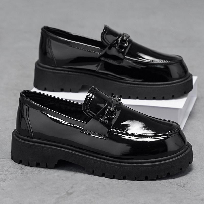 Women Metal Decor Chunky Platform Loafers Slip‑On Thick Lug Sole Casual Daily Shoes