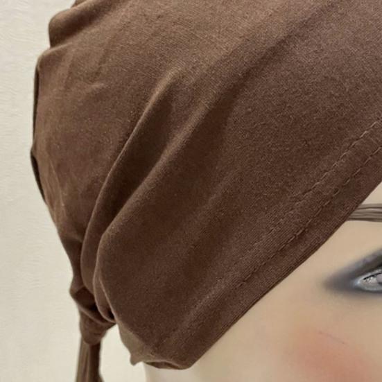 Etnisk stil høy hatt ensfarget knutedesign pustende lett hodeplagg hatt utendørsaktiviteter hodeplagg