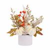 Fake Autumn Leaf Maple Leaf Pumpkin Ornament Plastic Halloween Tabletop Ornaments  Fireplace Shelf